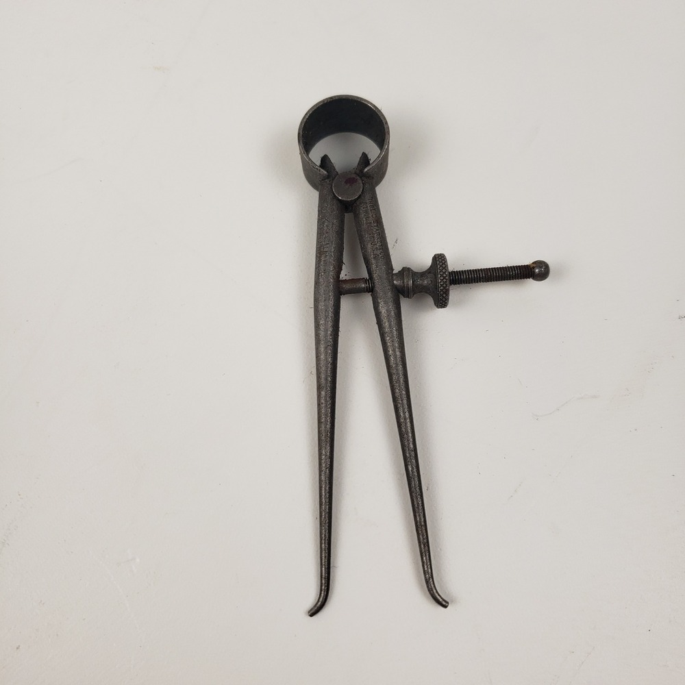 Vintage LS Starrett Co Athol Mass 3.5 Inch Outside Spring Caliper Machinist Tool